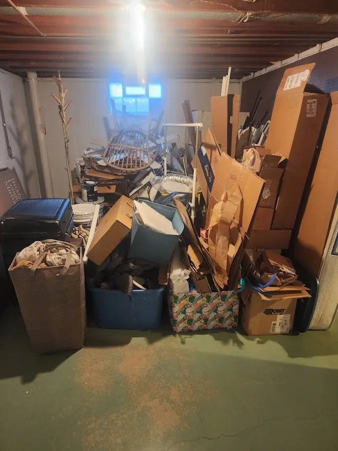 Roll-off dumpster container at job site for Roll Off Dumpster Rental in Excelsior Springs